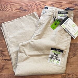 D. Jeans Light Tan High Waist Wide Leg Pants